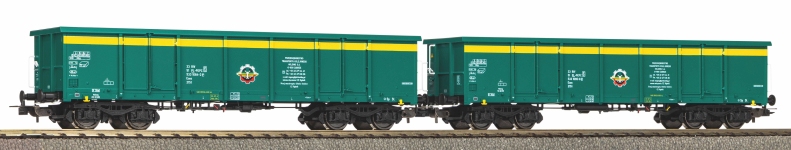 Piko 28314 - H0 - 2-tlg. Set Offene Güterwagen, PKP Cargo, Ep. V